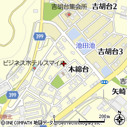 愛知県田原市吉胡町木綿台74周辺の地図