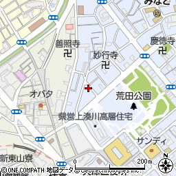 兵庫県神戸市兵庫区荒田町4丁目10周辺の地図