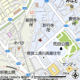 兵庫県神戸市兵庫区荒田町4丁目10-3周辺の地図
