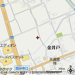岡山県総社市金井戸周辺の地図