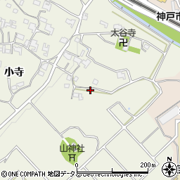 兵庫県神戸市西区伊川谷町小寺521-1周辺の地図