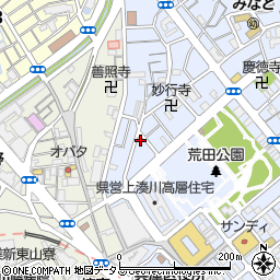 兵庫県神戸市兵庫区荒田町4丁目10-6周辺の地図