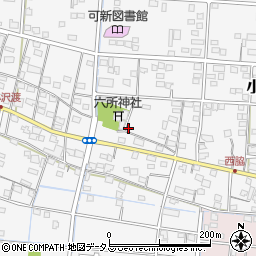 静岡県浜松市中央区小沢渡町1018周辺の地図