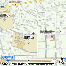 静岡県浜松市中央区篠原町20205周辺の地図