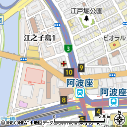奥内阿波座駅前ビル周辺の地図