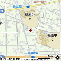 静岡県浜松市中央区篠原町20166周辺の地図