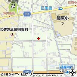静岡県浜松市中央区篠原町20094周辺の地図