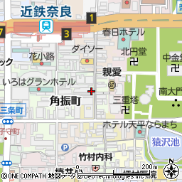 奈良県奈良市東向南町周辺の地図