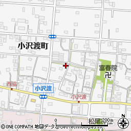 静岡県浜松市中央区小沢渡町519周辺の地図