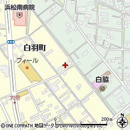 静岡県浜松市中央区白羽町46周辺の地図