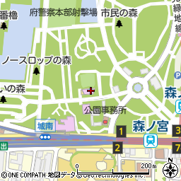 大阪城音楽堂周辺の地図