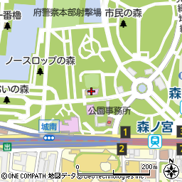 大阪市立大阪城音楽堂周辺の地図