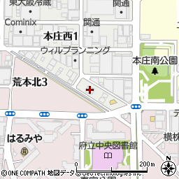 レジオン東大阪周辺の地図