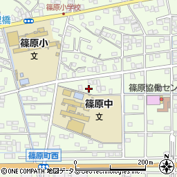 静岡県浜松市中央区篠原町20199周辺の地図