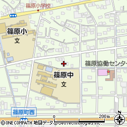 静岡県浜松市中央区篠原町20202周辺の地図