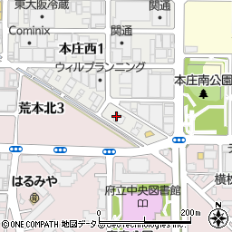 レジオン東大阪管理事務室周辺の地図