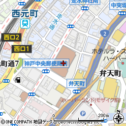 ゆうちょ銀行神戸店周辺の地図