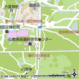 東大寺大仏殿・春日大社前周辺の地図