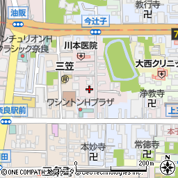 奈良県奈良市今辻子町37周辺の地図