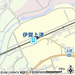 伊賀上津駅周辺の地図