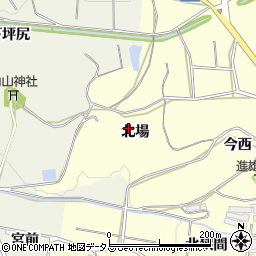 愛知県豊橋市小松原町北場周辺の地図