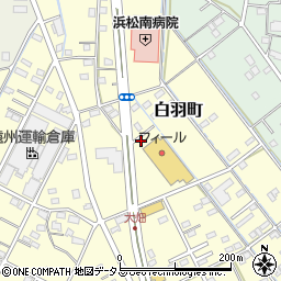 静岡県浜松市中央区白羽町59周辺の地図