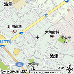 静岡県牧之原市波津690周辺の地図