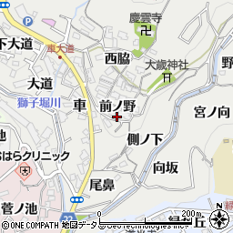 兵庫県神戸市須磨区車前ノ野周辺の地図