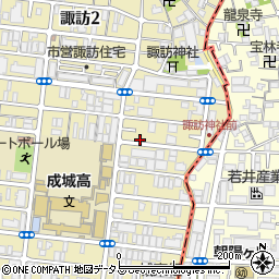 リパーク城東諏訪３丁目駐車場周辺の地図