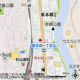 千葉新聞店　下田支店周辺の地図