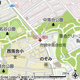 名谷公園前周辺の地図
