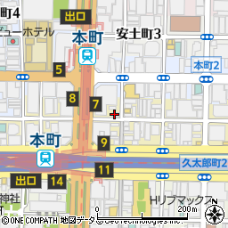 肉屋 金星 きんぼし 本町店周辺の地図