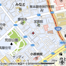兵庫県神戸市兵庫区荒田町2丁目13周辺の地図
