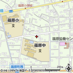 静岡県浜松市中央区篠原町20198周辺の地図