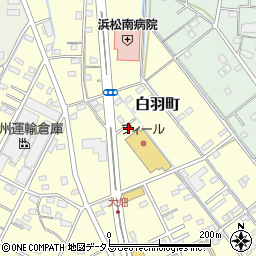 静岡県浜松市中央区白羽町58周辺の地図
