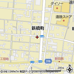 静岡県浜松市中央区新橋町633周辺の地図