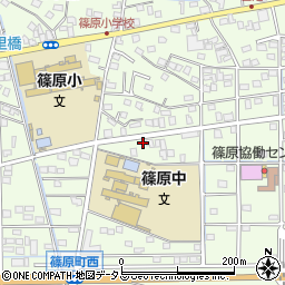 静岡県浜松市中央区篠原町20197周辺の地図