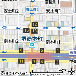 ＮＰＤ堺筋本町ビルパーキング周辺の地図