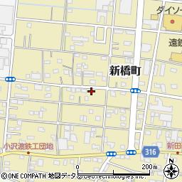 静岡県浜松市中央区新橋町625周辺の地図