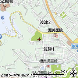 波津公園周辺の地図