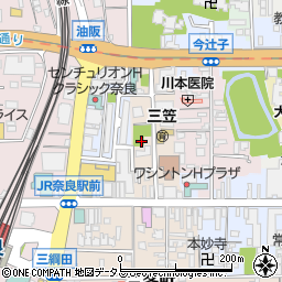 奈良県奈良市西之阪町周辺の地図