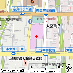 奈良県コンベンションセンター周辺の地図