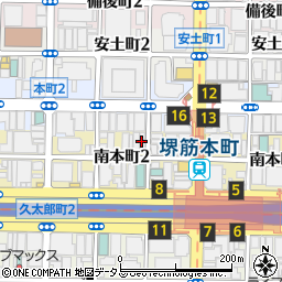 足立美術館　大阪オフィス周辺の地図
