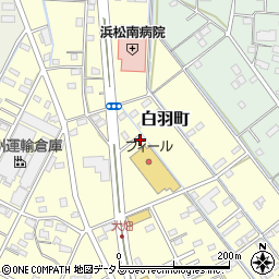 静岡県浜松市中央区白羽町57周辺の地図