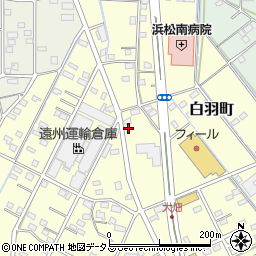 静岡県浜松市中央区白羽町452周辺の地図