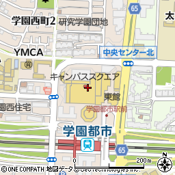 神戸市立　学園都市駅前自転車駐車場周辺の地図