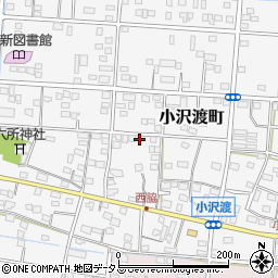 静岡県浜松市中央区小沢渡町964周辺の地図