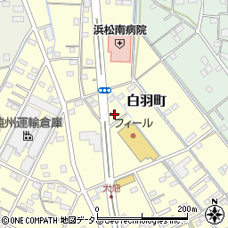 静岡県浜松市中央区白羽町63周辺の地図