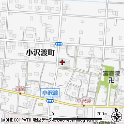 静岡県浜松市中央区小沢渡町358周辺の地図