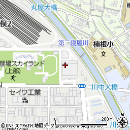 大阪府東部流域下水道事務所　川俣水みらいセンター周辺の地図